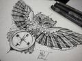 #design #tattoodesign #owl #draw #sketch