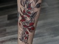 Primero del día de ayer en @lienzovivo #tattooshop  Tatuaje para @lalocatatuada  #snake #snaketattoo #wipshadingtattoo #puntillismodearrastre #female #tattoo #miloguecha #bogota #colombia #lienzovivo