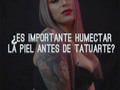Es muy importante que humectes tu piel mínimo 3 días antes de tu tatuaje, va a ayudarte a que el dolor se reduzca, el proceso será más rápido y la cicatrización va a ser mucho mejor.  Modelo @kellhannah