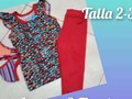 Conjunto de Leggins talla 2-3 incluye 2 Tapabocas precio especial 10$