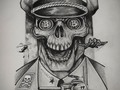 #moshimatattoo #moshicano diseño personalizado titulado 3era Guerra mundial.. #skull #guerras #tattoo #panamatattoo.. #art