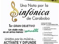 Por más de 40 años la Orquesta Sinfónica de Carabobo ha sido parte de nuestro acervo cultural y cuna de prestigiosos músicos, es por esto que la sociedad civil y la empresa privada se han unido para ayudar a esta institución en el logro de sus objetivos y metas.  A pesar de las circunstancias actuales la orquesta ha logrado reinventarse y adaptarse a las nuevas realidades, de esta forma y con mucho esfuerzo se le ha dado continuidad a todas sus actividades.  La campaña Una Nota por la Sinfónica de Carabobo, presenta como estructura el cumplimiento de lo que se ha decidido llamar “Grandes objetivos”, siendo el primero de ellos “UN VIOLÍN MÁS ES UN ARMA MENOS”, una campaña de recaudación de fondos manejada desde el reconocido portal web GOFUNDME, contando también con cuenta en la plataforma Paypal y en los bancos nacionales.  Apoyar esta iniciativa es apoyar a un icono cultural del estado Carabobo.  @notaporlasinfonicadecarabobo  ¡Contamos contigo, actívate y difunde!  Una iniciativa de:  @wtchesperiavalencia @aeecoficial @f_cultyvalor @motavera13 @sinfocarabobo @joseccalabrese  #campaña #cultura #arte #música #valores #orquesta #valencia #carabobo #talentovenezolano #talento