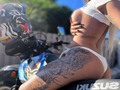Que modelo es ese Suzuki?  #motoventasmx #motogirls #tattoomodel #tatoo #dragonball