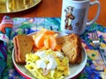 Scrambled Eggs with Lox & Cream Cheese