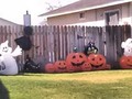 Ghosts and Jack-o-lanterns in the neighborhood.