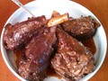 Last night's dinner - braised lamb shanks