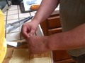 My brother making sopapillas for dessert at our family's Cinco de Mayo dinner.