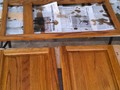 Staining cabinets