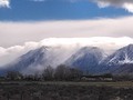 Storm blowing over the ridge. Sierra Front - Carson Valley NV
