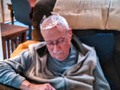 When you invite beauty queens to brunch...they always leave something behind! Poppi and his new Tiara.