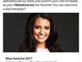 To all my connections, please vote for Bailey Gumm Miss Nevada! Click the link - - scroll down to #MissNevada (they're listed alphabetically by state) and confirm your vote for Bailey as your #MissAmerica Fan Favorite! You can vote once a day everyday!!!