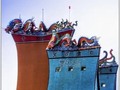 The Dragons of Zhaoming Dragons on the rooftops of the Zhaoming Buddhist temple high in the mountains above Taipei. #traveler #travelblogger #taipei
