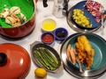 Tonight's Dinner:  Seafood Platter!  ○ Chilean Rock Crab Claws  ○ Airfried Shrimp Tempura  ○ Steamed Snow Crab Morsels Cole Slaw  Potato Salad Steamed Asparagus  #TonightsDinner #Chilean #Crab #Claws #ShrimpTempura #SnowCrab #Asparagus #PotatoSalad #ColeSlaw