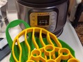 2 years ago when I mentioned to friends and damily I wanted an InstaPot (the smaller 3L version) I imagined quickly cooking super tender #PotRoast, Chicken & Dumplings, turning dried beans into #Chili or Chick Peas into #Hummus, and just having so much more control over slow-cooking dinner than in the crockpot . . . while it has replaced the crockpot, and I've added some accessories, the InstaPot Mini gets plugged in regularly but only 3 maybe 4 times a month to help out in the kitchen, performing those chores I listed above.  But the one thing I hadn't previously imagined cooking in a pressure cooker of any type was . . . #EGGS!!! Yes, eggs! I've cooked eggs many ways - Over Easy/Medium/Hard, Scrambled, Poached, Bastardized ..er.. for the uninitiated that's Restaurant-Speak for #Basted, Hard-Boiled, Soft-Boiled, 3 Minute, Baked, Coddled, Zapped, Nuked! And I've cooked Chicken eggs, Guinea eggs, Duck eggs, Quail eggs and even big fat #GooseEggs! You name it, I've probably cooked it egg-wise! I was about to say "but never in a pressure cooker" but we did use a pressure steam oven to mass produce Scrambled Eggs and Poached eggs for Eggs Benedict for 1200-1500 hungry folks every Sunday at the hotel brunch . . . but never had I #HardBoiled or #SoftBoiled eggs in a pressure cooker!  My egg cooking repertoire has been performed at Sea Level, but mostly at #Altitude from 5000ft to 8000ft (1700-2600m) without missing a beat . . . but 10 years ago when I moved down to the Valley from the Lake, I begun having issues with hard-boiled eggs . . . they didn't want to peel! I tried all kinds of things - cold water start, boiling water start, in between water start, salted water, soda water, leaving eggs out overnight, adjusting cooking time, always #shocked the cooked eggs in ice water bath . . . Nothing produced reliably easy-to-peel hard-boiled eggs! People have told me it's the eggs! Too old, too fresh, too hot, too cold, too white, too brown, it makes no difference, whatever! they're never Goldilocks Eggs and for me they didn't peel! I have noticed that white eggs in these parts seem to have thinner shells than I was used to back in Colorado, but that more effects my