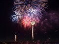 Right now I'm watching fireworks displays across America!  Like on New Year's Eve watching the ball in NYC . . . from my perch out here in the wild wild west I can watch on TV the fireworks beginning on the eas and as the setting sun moves westward they show the next time zone cities and their fireworks, then finishing with LA, San Fran, Portland and Seattle when it gets dark out here in PST!