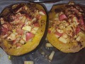 Baked acorn squash with apples #yummy #squash