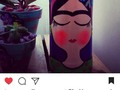 Esta Srta Frida tiene una lugar en la casita de @marialehero gracias, un placer y además un motivo más para seguir pintando mucho más. #valentinacarrero #botellaspintadas #fridakahlo