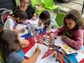 Hoy celebramos el día del niño en alianza con @subwaymaturin una tarde llena de ideas y colores. Aquí parte del resultado de el trabajo y creatividad de los niños en el @bosquedeleste.cc #subway #maturin #valentinacarrero #creadoradearte #sueños #pinturas #colores #niños #amistad #alegría #arte #Venezuela