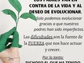 Padres Imperfectos 🙌🏻 ¡gracias!porque me han dado la fuerza. Y me han constituido en lo que soy hoy...  Mis papás fueron buenos padres, pero aunque vivíamos en el mismo techo fueron ausentes.   ¿En qué sentido? Trabajaban mucho, vivíamos en San Antonio un pueblo. Y madrugaban a las 5am y regresaban a las 9:00pm. El tranque/Cola era por más de dos horas para ir y venir. Bendita Panamericana.  Entonces quien me acompañaba era Carmen, mi nana y las 18 mujeres que pasaron por largos 20 años, que nos ayudaban a tener la casa limpia.  Lo que ellos no veían (no podían ver) es que esos momentos cuando mi mamá cocinaba, era lo que más me hacía feliz. Y cuando mi papá conversaba conmigo de las materias me encantaba. Él siempre estuvo de cabeza en nuestra educación.  Recuerdo que siempre me escondía en los carros de mi tía Hilda y mi tía Lisbeth para irme a sus casas. 😂 ahí era feliz en 50mts cuadrados. Al punto que me fui una temporada a vivir. Ellos no tenían el tiempo por sus trabajos.  Pero todo esto, me hizo empatica, me hizo que buscara relacionarme, me hizo independiente mentalmente. Y eso me ha traído hasta aqui. Me ha constituido como persona.  A mis 21 años trabajé con mi mamá en el mismo Banco y fue épico. Me la disfruté. Y a los 26 después de caer en banca rota (me estafaron) trabajé con mi papá capacitando. Me lo híper disfruté. Y luego volé los solté.   Es apenas un ejemplo. Cuantos padres imperfectos... tal vez hasta yo lo soy... y es lo que necesita Fabio para su evolución.  Gratitud hacia la vida.