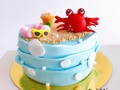 Torta marina para celebrar con los amantes del mar!!  Contáctanos por whatsapp y personalizamos tu pedido 301-2788590 #nani #nanireposteria #tortasbarranquilla #eventosbarranquilla #celebracionesbarranquilla
