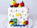Con esta torta se celebró los 6 meses de un #babyclientenani y con esto la inclusión de nuevos alimentos como las frutas y verduras para el!!  Contáctanos por whatsapp al 301-2788590 y cuéntanos qué quieres celebrar  #nani #nanireposteria #babyclientesnani #tortasbarranquilla #monthcake #barranquilla
