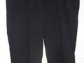 Men's HARBOR BAY 42W x 30L Black 100% Cotton Flat Front Casual Dress Pant NWT