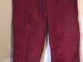 Men's IZOD LACOSTE Size XL Burgundy Vintage Elastic Drawstring Waist Casual Pant
