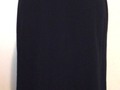 ANN TAYLOR Size 2 Womens Black Zip Ruffle Hem Career Casual Dress A-Line Skirt