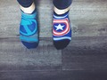Always repping . . . #marvel #nerd #captainamerica #thor #socks