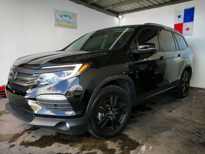 Honda Pilot Chrome Delete en parrilla frontal, emblemas, Moldura de