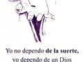 Yo no dependo de la suerte, dependo de un Dios grande, fuerte y poderoso.   Síguenos JuventudRNVD