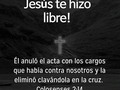 Hey CREELO, JESÚS te hizo libre del pecado y de la maldición