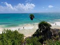Gastémonos los pies, la vida y el dinero TOGETHER! 🇲🇽 #mexico #zonaArqueológica #Castillo #rivieramaya #Tulum #bluesky #BeachDay #Playa #gopro8black
