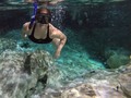 Una de las mejores experiencias que hemos podido tener 🐠🇲🇽 amantes del agua 💯 #snorkeling #Cenote #aktunchen #Quintanaroo #mexico #PlayaDelCarmen #Peces #buceo #Partnerincrime