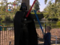 Darth Vader and Light saber experience at Legoland