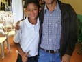 Con mi sobrino Ruben Alexander, hoy en la misa por su acto de grado.