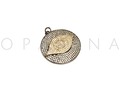 Dije en Brass de Ojo Turco con Pedrería. #oparina #brass #evileye #turkisheye #bohochic #pendant #jewelry #trendy #design