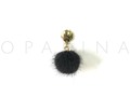 Topo de PomPom Negro. #oparina #pompom #earrings #bohochic #gypsy #trendy