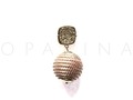 Aretes PomPom con Base en Drusa Rose Gold !! #oparina #pompom #drusa #trendy #earrings #fashion #rosegold