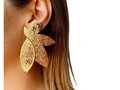 Aretes SADAK Hojas Martilladas en Bronce !! #oparina