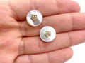 Aretes MACU de Estrella 🌟 en Plata Dorada y Madre Perla !! #oparina