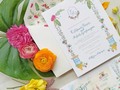 Custom ilustration for a tropical #Cartagena wedding for @planner_eventos #custominvitations #digitalwatercolor #miamiweddings #tropical handcalligraphy