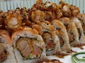 KIOTO ROLL . . Rico topping de Salmón Ahumado y camarones con un toque 🌶. . . #sushi #sushiadicto #sushilovers #sushimania #sushiparadises #paradise #Caracas #venezuela #laguaira #calidad #restauntes