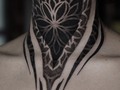 ⚫️⚫️⚫️ Fresh and healed From some months ago on the amazing @lamamadelamamatattoo  Done at @humanflytattoo  @rawpigments  @protonstencillatam • • • #neckpiece #necktattoo #mandala #mandalatattoo #geometrictattoo #geometricart #ornamentalika #geometrip #darkornaments #omfgeometry #geometrychaos #darkartists #dotwork #dotworkers #blackwork #blackworkers #blackworkers_tattoo #btattooing #txttoo #tattoodo #inked #onlyblackart #onlythedarkest #tttism #madridtattoo #tattoomadrid #tatuadoresdevenezuela #spaintattoo #tattoospain #darkgeometry
