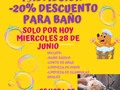 Aprovecha nuestra promoción solo por HOY MIERCOLES 28 DE JUNIO 2023. Ven y recibe el 20% de descuento en baño para tus mascotas.   @patitasmarket  #mascotas#dogs #cachorros#perros#gatos#animales#veterinaria#peñuqueria#baño#panamá#panamacity