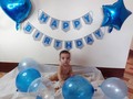 ¡Mi amor chiquitico, mi pedacito de cielo, lo más perfecto de mami y papi ya tiene un año! Le agradezco a Dios que hayas llegado a mi vida, mami siempre hará hasta lo imposible por hacerte sonreír y llevarte siempre por el camino del bien, siempre estaré allí para ti, te amo con todo mi ser... . . . . . . . . . . #happybirthday #oneyearold #unaño #bebedemama #felizcumpleaños #babyboy #love #amor #baby #bebe #ecuador #ec #venezuela #teamo #cuchibaby #thiagoalessandrolm