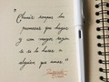 Promesas —————————— . Hola🖖🏽 . . Espero que mis letras te gusten, son todas para ti, fruto de mis horas de ociosidad.🖋📜 . . Etiqueta a quien gustes 🔗 o déjame tus comentarios 💬 que prometo leerlos todos. 🤓 . . Si quieres puedes hacerle repost o publicarla en tus historias y no olvides etiquetarme 📌 . . Puedes aparecer en mis historias 📸 . . No olvides activar las notificaciones para enterarte de todo lo nuevo que publico 📲 . No te olvides de seguirme @pensamientosociosos . Seamos ocioso@s juntos. . Que la fuerza te acompañe 🛸 . . #️⃣ #delversolatino #realidad #accionpoetica #accionpoeticacolombia #frase #frases #nochedeletras #reflexion #escritos #escritor #autor #libros #papelypluma #pensamientosociosos #pensamientos #colombiapoetica #poesia #mispalabrasvanporescrito #yoescriboconlamy #tecnoscali #vivelamy #unanochesincafe #notjustapen #Lamy #LamyColombia #lamychile #inkanta #LamyJoy