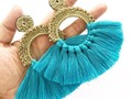 Abanicos de Crochet !! De nuestros favoritos y sobre todo, no pesan !! #aretesdemoda #accesoriosdemoda #crochet #aretesdeflecos #aretes #hechoamano