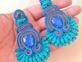 Aretes artesanales, Técnica Soutache !! No pesan, encuéntralos en nuestra pág web,