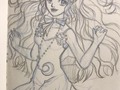 Luna Human form sketch. . . . #art #anime #sailormoon #luna #artist #artistsoninstagram #sketch